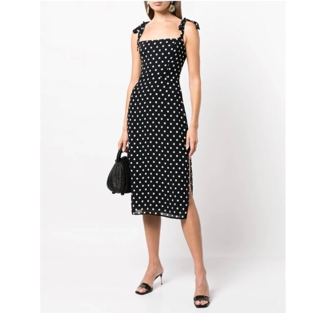 Reformation Besse Polka Dot Midi Dress •NWT